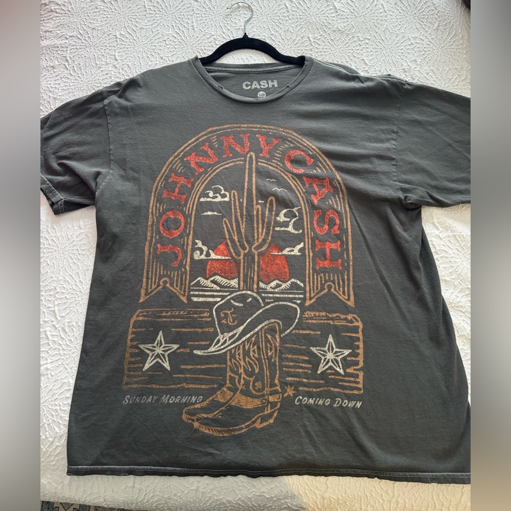 Ash Charcoal Cash Graphic Tee